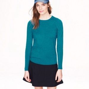 J. Crew🦚 perfect fit teal long sleeve cotton tee